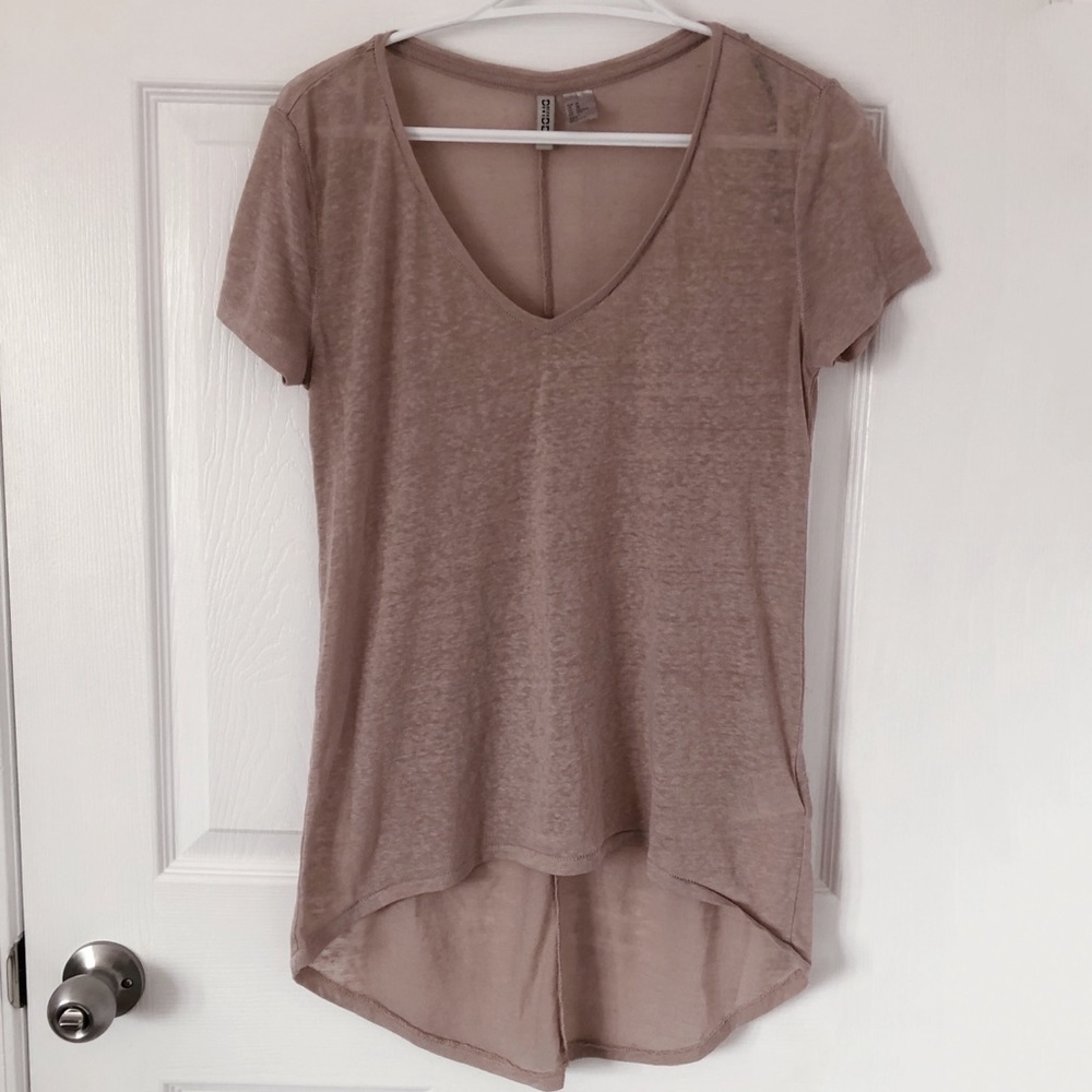 3 for $28🌼 H&M Basic Mauve pink short sleeves t-shirt